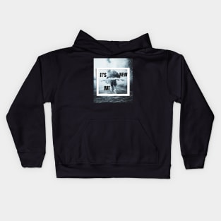 Aesthetic Frameo typography Kids Hoodie